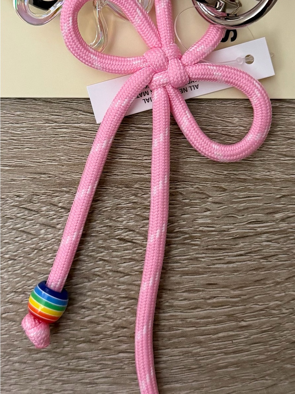 Boundaries 4-in-1 Removable Bag Charm & Keychain NWT - Picture 3 of 4